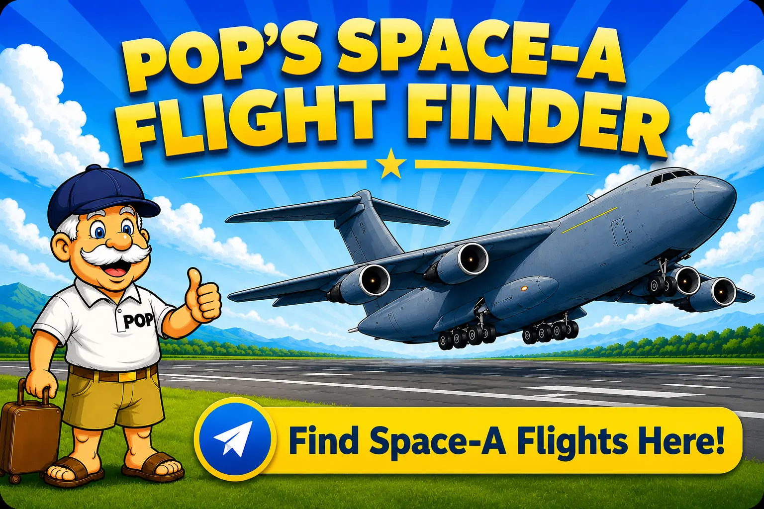 Pop's Space-A Flight Finder
